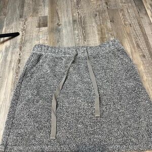 LOFT Heather Gray Midi Skirt